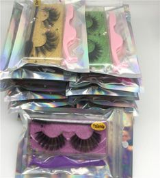 Nouveau faux cils de vison 3D Fluffy faux cils avec une pinceau de coignons extension de cils naturels faux cils 5d vision de vison 5d maquilleur7889103