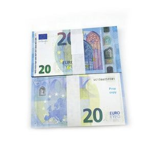 Nouveau faux billets de banque de fête 10 20 50 100 200 dollars américains euros livres billets anglais réalistes accessoires de barre de jouets copie monnaie film argent Faux-billets