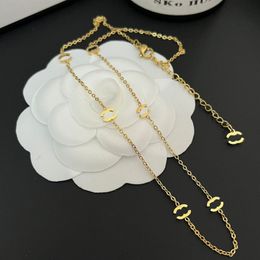 NIEUWE FAMILIE Love Gift Kettingen 18K GOUD GODE BOUTIKE SIERAME LANGKAND Designer Luxury ketting Kettingen met correcte herfst Nieuwe eenvoudige mode ketting