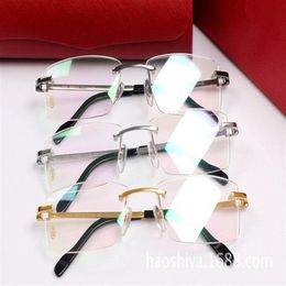 Nouvelle marque célèbre lunettes cadre de haute qualité pur titane lunettes cadre homme d'affaires sans monture lunettes Frame333U