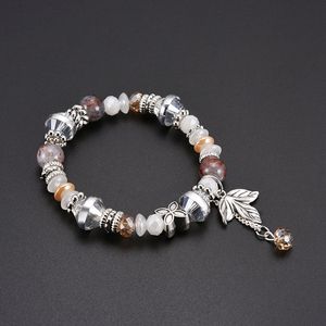 Nouveau Design Fantaisie Hommes et Femmes Amitié Perle Brins Bracelet Coloré Pierre Naturelle Bijoux En Cristal