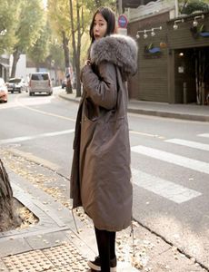 New Fashion 2020 Winter Women039s White Duck Down Down Version Coréenne Version surdimensionnée Long Down Coat Grande parka à capuche Coton Coat6872098