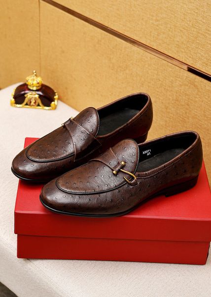 Nouvelle mode 2023 hommes chaussures habillées en cuir véritable mocassins décontractés hommes marque affaires respirant fête mariage appartements taille 38-45