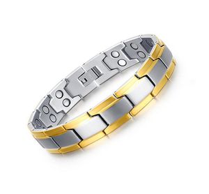 Nouvelle mode 22 cm Bracelet pour hommes aimant de santé bijoux soins de puissance Bracelet magnétique bijoux thérapie équilibre et énergie Father039s6448855