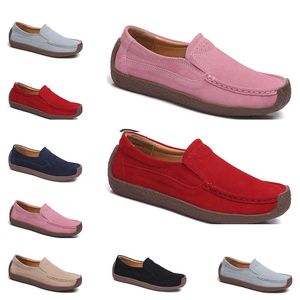 Nueva moda 35-42 Eur nuevos zapatos de cuero para mujer Colores dulces chanclos Zapatos casuales británicos envío gratis Alpargatas # Cuarenta y ocho