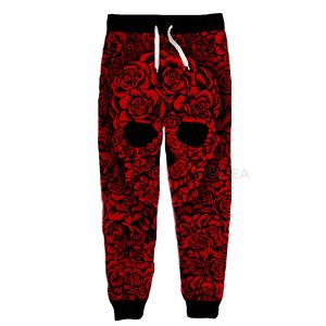 Nouvelle mode 3D imprimé National vent motif survêtement pantalons de survêtement femmes hommes pleine longueur hip-hop pantalon pantalon fleur crâne