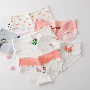 Nouvelle mode 4 pièces/lot fille culotte sous-vêtements doux coton slips belle Lingerie doux confortable rayé culotte 863 2464 Q2