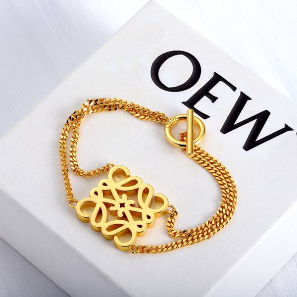 Nouvelle mode Anagram glands pendentif boucles d'oreilles asymétriques femmes rétro collier rose or plein diamants oreille goujon cerceau dames broche bijoux de créateur 333