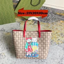 Nieuwe Mode Tas print bloemen mooie cartoon schattige kat tas luxe designer vlinder bakken tas vrouwen mini schouder bloemen brief tas