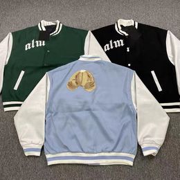 nueva moda de béisbol uniforme chaqueta de moda chaquetas calientes de pecho parejas para hombres chapas universitarias ropa para hombres ropa ángel