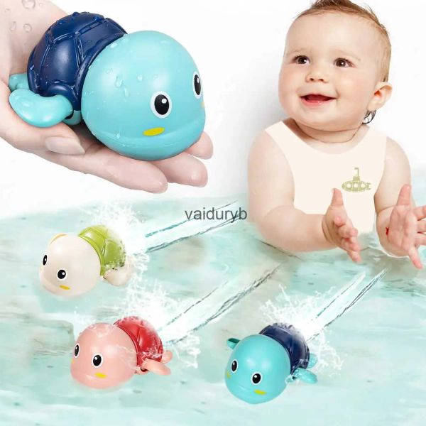 Nuevos juguetes de baño de moda, juguetes de baño para bebés, baño, linda tortuga, piscina de ballenas, playa, cadena clásica, juguete de agua con mecanismo de relojería para niños, juegos de agua