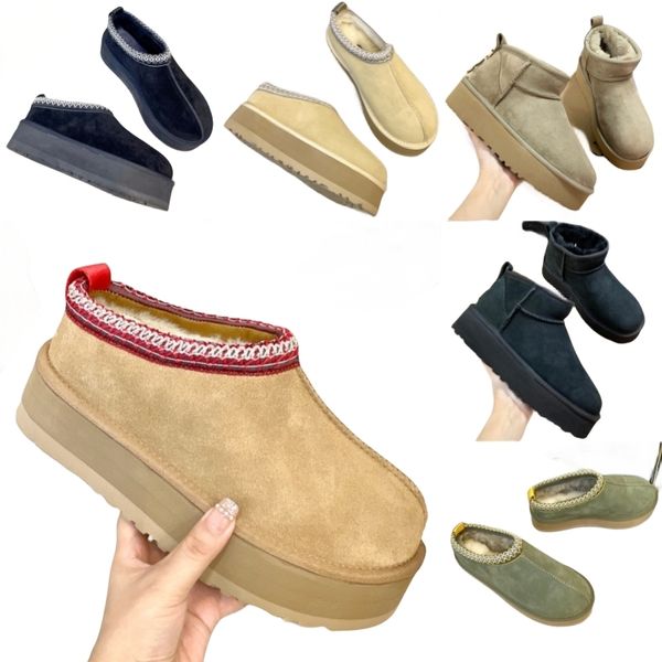 Nuevas botas de moda, zapatos de moda de diseñador de lujo, zapatos de nieve de piel de vaca con letras, zapatos cálidos antideslizantes para exteriores, zapatos de caramelo de boca poco profunda para mujer, zapatos de goma con suela gruesa