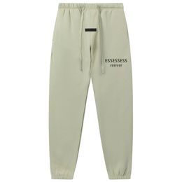 Nouvelle marque de mode Essentialstrousers Pantalons de survêtement Lettre réfléchissante Logo Hip Hop Sweat à capuche Pantalon de jogging Unisexe High Street Sports Pantalon velours côtelé taille ourlet tissu