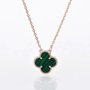 Collier en acier inoxydable pour femmes, nouvelle marque de bijoux de styliste à quatre feuilles d'herbe, de haute qualité, or 18 carats