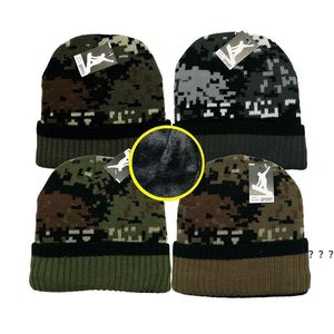 Nouveau chapeau de camouflage de mode chapeaux tricotés épaissis casquette de laine chaude ZZB15857