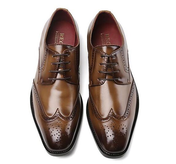 Nueva moda Casual zapatos de vestir para hombre cuero genuino cocodrilo con cordones estilista italiano plano Formal Oxfords zapato de boda 38 ~ 44