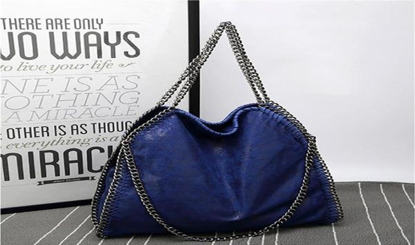 Nueva cadena de moda Bolso femenino Color sólido Marea plegable Monederos de hombro Paquete de mujeres Pu Bolsos de cuero mate para mujer Diseño de lujo 7978958