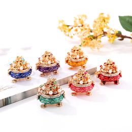 Porte-clés corne d'abondance chinoise en cristal, pendentif, portefeuille, sac de voiture, chaîne, cadeau créatif pour fête de mariage, nouvelle mode