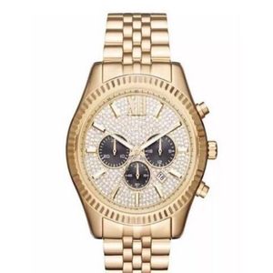 Nieuwe Mode Klassieke Zakelijke Grote Wijzerplaat Horloge MK8494 MK8515 Mem's Horloge Originele Doos Hele En Retail 280f