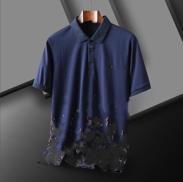 nouvelle mode classique Le dernier modèle de polo en coton pour hommes t-shirts de créateur mode L lettre broderie chemise à manches courtes Marque classique haut de gamme,