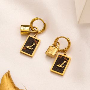 Nouveaux classiques de la mode boucles d'oreilles de luxe concepteur pour les femmes bijoux de fiançailles cadeau Senior mariage canal boucle d'oreille boucles d'oreilles en or