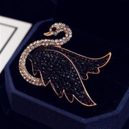 Broche cygne en zircon pour femmes, nouvelle mode créative, personnalité, diamant de haute qualité, bijoux de luxe, 312o