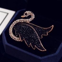Broche cygne en zircon pour femmes, nouvelle mode créative, personnalité, diamant de haute qualité, bijoux de luxe, 199u