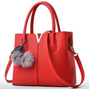 Nuevo bolso de mujer rojo atmosférico cruzado de moda bolso de mano atmosférico bolso de mujer