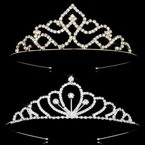 NIEUWE FASE CRYSTAL BROBRIETTES BRIDAL KID GIRLS TIARAS EN KROWENS REIDESTONEN HOOFDBARNEN VOOR DRAMEN BRUID BRUID HUWEN HAAR ACCESSOIRES265B