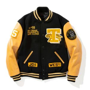 Bomber de Baseball Letterman personnalisé, nouvelle mode, avec patchs Chenille brodés, vestes pour hommes 18