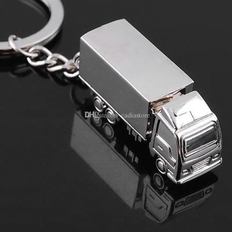 Nieuwe Mode Leuke Charm Ring Keyfob Sleutelhanger Gift Truck Lorry Car Lovely E00114 Bard