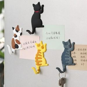 Nouvelle mode mignonne créative multifonction chat magnétique mur de montant de mur de réfrigérateur de réfrigérateur de réfrigérateur mineur de décor