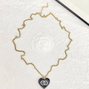 NUEVO Moda Denim Enamelo Amor Collar Collar Collar Collar de diseñadores de mujeres Joyas de alta calidad Joya al por mayor