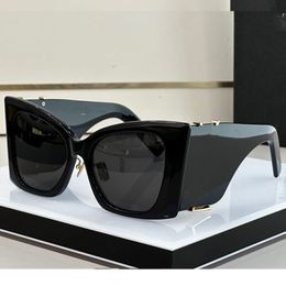 Nuevo diseño de moda gafas de sol de acetato M119 montura de ojo de gato grande estilo simple y elegante gafas de protección uv400 para exteriores versátiles Con caja original