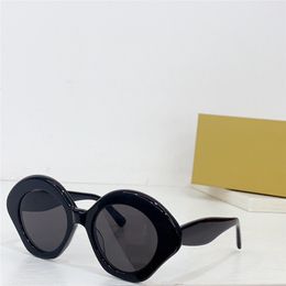 Nieuwe mode-design zonnebril in boogvorm 40125U groot acetaatframe trendy en avant-gardistische stijl high-end outdoor UV400-beschermingsbril