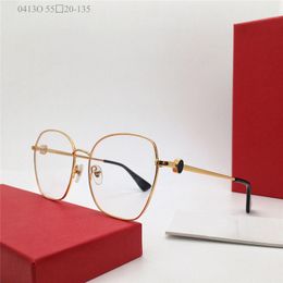 Nouveau design de mode lunettes optiques en forme de papillon 0413O monture en métal facile à porter hommes et femmes lunettes simple style populaire lentilles claires lunettes de qualité supérieure