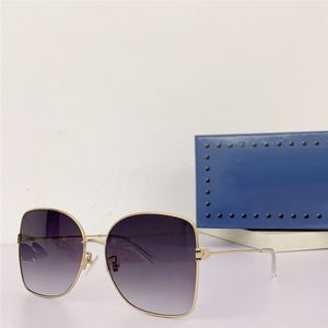 Nouveau design de mode papillon-forme femmes lunettes de soleil 1282SA K cadre en or rétro simple style extérieur UV400 lunettes de protection