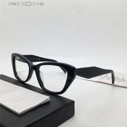 Nouveau design de mode lunettes optiques œil de chat 19WV petite monture en acétate style simple et populaire léger et facile à porter des lunettes de qualité supérieure