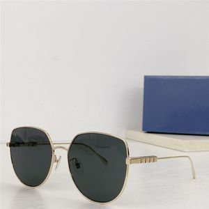 Lunettes de soleil œil de chat, nouveau design à la mode, monture métallique 1435S, style simple et populaire, lunettes de protection UV400 polyvalentes