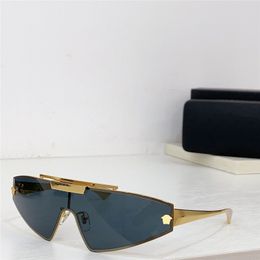 Nuevo diseño de moda gafas de sol tipo ojo de gato 2265 exquisito marco de metal lente protectora estilo simple y popular gafas de protección UV400 de alta gama para exteriores