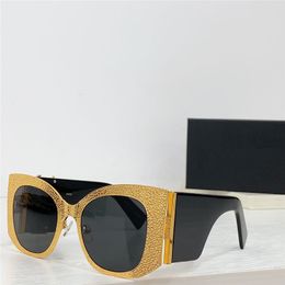 Nouveau design de mode lunettes de soleil œil de chat M242 grande monture en métal style simple et généreux lunettes de protection UV400 extérieures haut de gamme