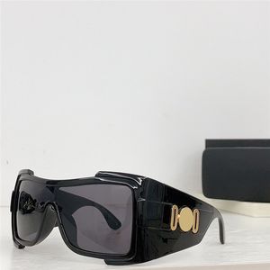 Nouveau design de mode lunettes de soleil à bouclier dynamique 4451 monture en acétate surdimensionnée style avant-gardiste et futuriste lunettes de protection uv400 extérieures haut de gamme