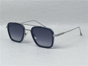 Nieuw modeontwerp man vierkante zonnebrillen 006 Acetaat en metalen frames Vintage en popula -stijl UV400 BESCHERMING Buitenglazen Topkwaliteit