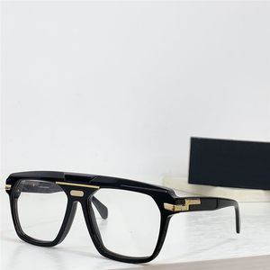 Nouveau design de mode hommes lunettes optiques 8040 forme carrée cadre de planche pilote avant-gardiste et style généreux lunettes transparentes haut de gamme