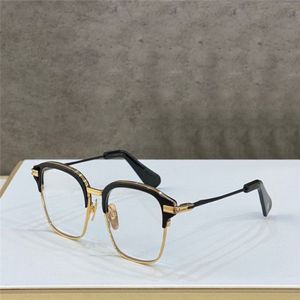 Nieuwe mode ontwerp mannen optische bril TYPOGRAAF K goud vierkant frame vintage eenvoudige stijl transparante brillen topkwaliteit helder le2542