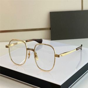 Nieuwe fashion design mannen optische bril VERS TWEE K goud rond frame vintage eenvoudige stijl transparante brillen topkwaliteit heldere lens338G