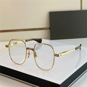 Nouveau design de mode hommes lunettes optiques VERS TWO K or cadre rond vintage style simple lunettes transparentes qualité supérieure lentille claire306G