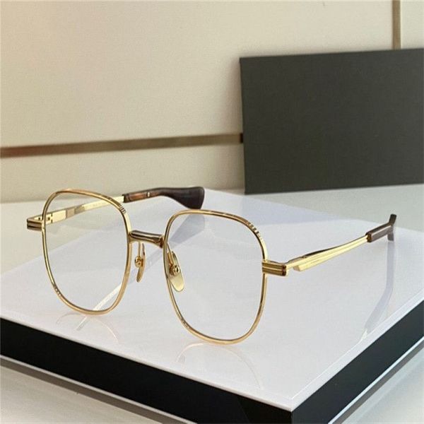 Nuevo diseño de moda para hombre, gafas ópticas VERS TWO K, montura redonda dorada, estilo simple vintage, gafas transparentes, lente transparente de alta calidad 289P