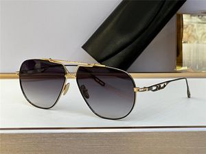 Nieuw modeontwerp Men Pilot zonnebril de commandant I Exquisite K Gold frame eenvoudige en gulle stijl High -end outdoor Outdoor UV400 Beschermingsglazen