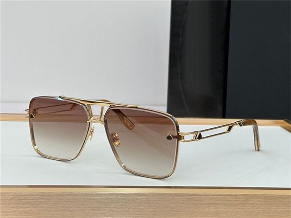 Nouveau design de mode hommes lunettes de soleil de forme carrée PALY I exquise monture en or K lentille coupée style populaire et généreux lunettes de protection UV400 extérieures haut de gamme